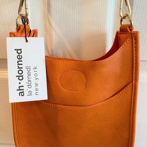New Ah-dorned Mini Vegan Leather Messenger Bag with Strap